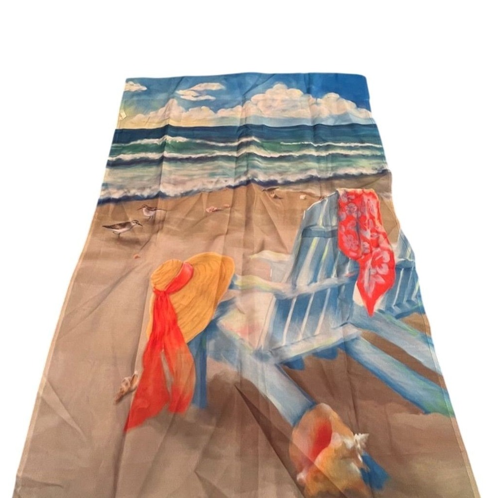 Collections‎ Etc. Coastal Beach Ocean House Flag Adirondack Chair 28"x40" porch
